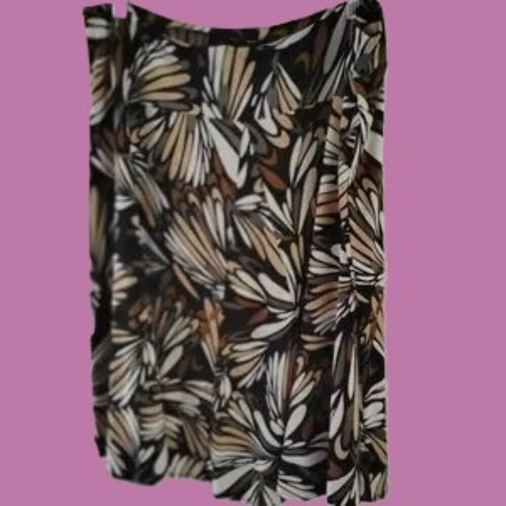 Abstract Patterned Skirt, soft, comfortable, vintage, old school, party, office
